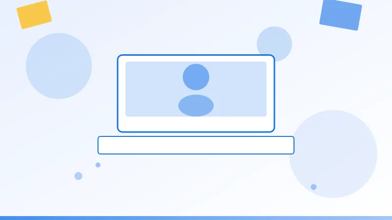 Online English teacher workspace with laptop, teaching materials and props