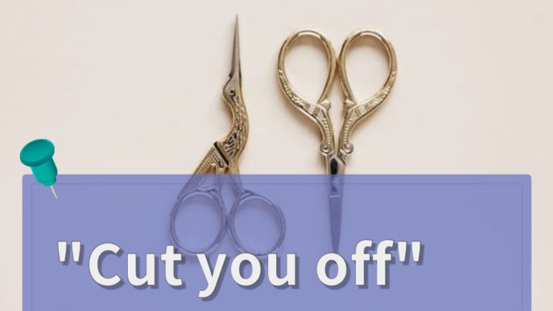 “Cut you off”의 뜻은??