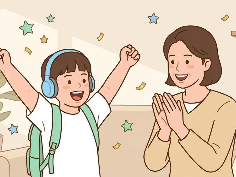 온라인 영어 수업에 집중하는 아이