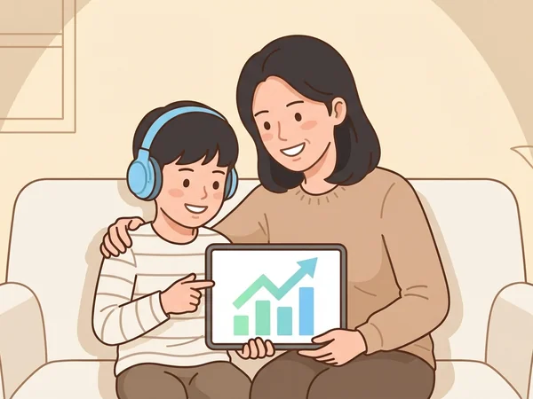 학습 성과를 확인하는 학부모